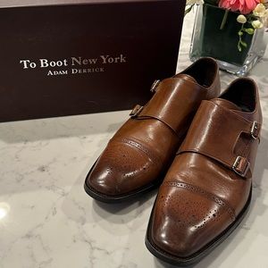 To Boot New York Cognac Double Monkstrap